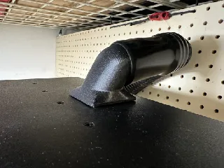 Modified rear panel for air extraction