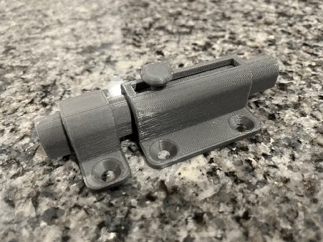 Make of Sliding Bolt Latch by DVs3D | Download free STL model ...