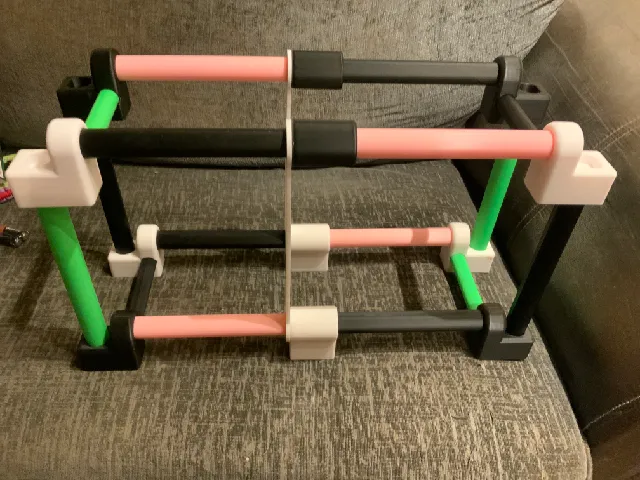 Fully 3D Printed Modular Filament Rack by Dustin Verser | Download free ...