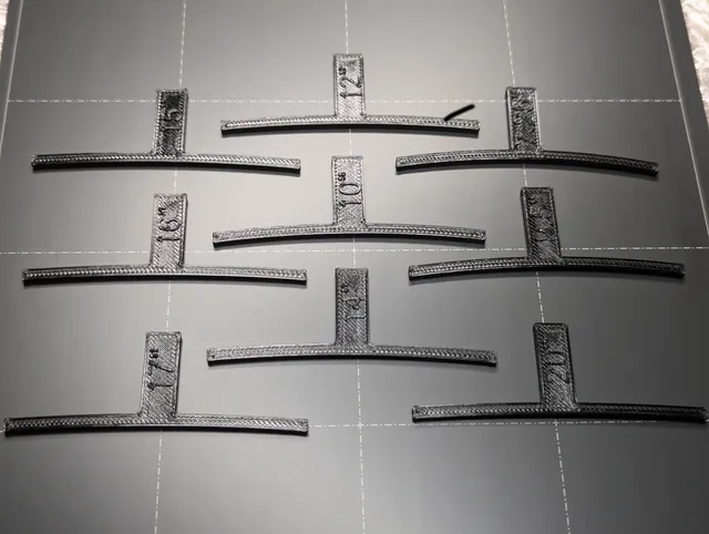 Make of Guitar/Bass Fretboard Radius Gauges by uint8 | Download free ...