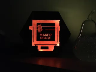 Printing Booth LED Logo - Different Logos Available