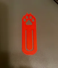 Cat Paw Bookmark With Nails