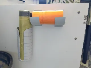 Adhesive Trash Bag Holder – Wall-Mounted Organizer, No Drilling, Space-Saving & Durable