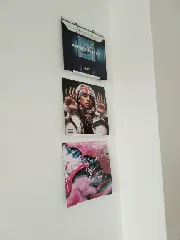 Screwless vinyl record wall holder
