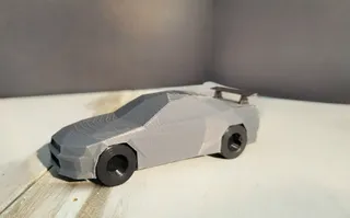 Low Poly Nissan GT-R R34