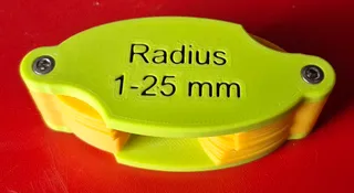 Radiuslehre 1-25mm  |  Radius gauge (M4)