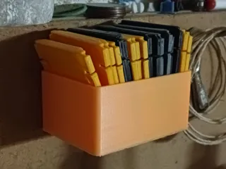 Fully Customizable Wall Mounted Bin Storage OpenSCAD files included