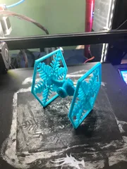 Snowflake TIE Fighter Kit Card Ornament