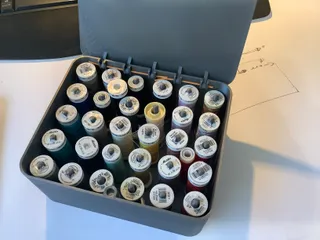 Sewing spools box
