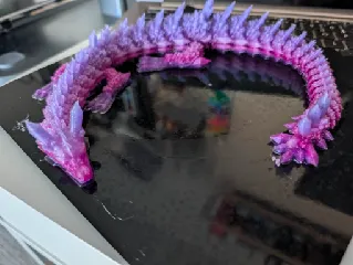Articulated crystal dragon