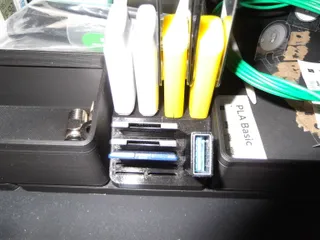 Gridfinity USB, SD, MicroSD storage holder