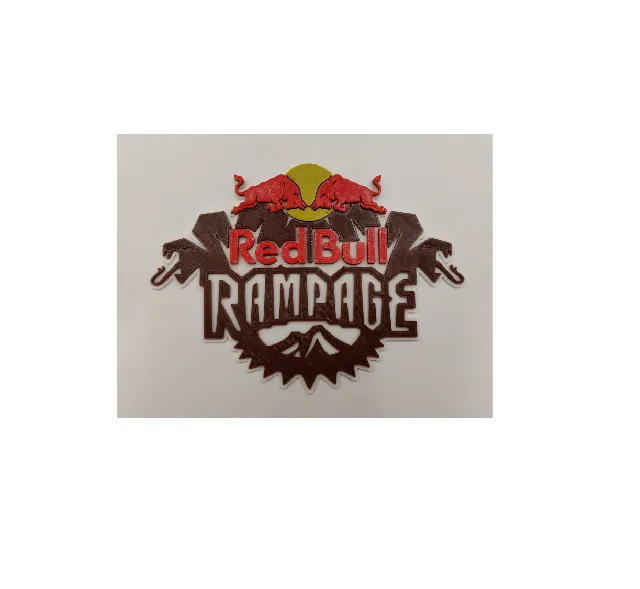 Make of Red Bull Rampage Sign - Pre Colored for Bambu AMS by _Building ...