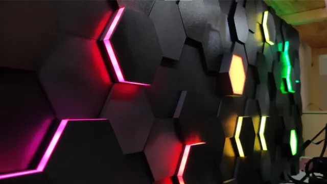 Hexatiles - Hexagon LED Wall tiles by Laisch | Download free STL model ...