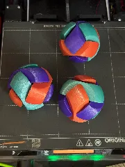 Diagonal Burr Puzzle Ball