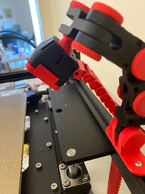 Make of Cable chain connection for articulating Raspberry Pi camera by ...