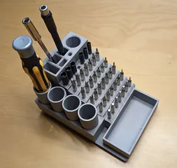 Precision Screwdriver Bit Holder - Gridfinity 2x3