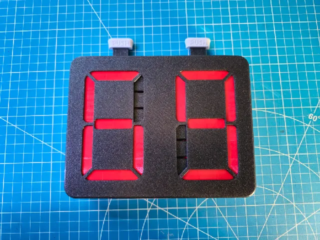 7 Segment Counter Body, v2.1, Two-Digit by Flower-3D | Download free ...