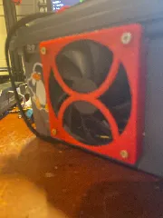 Noctua NF-A12x25 Cover for single 120 mm fan and 360 mm Alphacool NexXxoS ST 30 radiator
