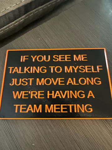 Team Meeting Sign by JayCeeJr | Download free STL model | Printables.com