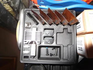 Gridfinity Bambu P1S Spare Parts and Nozzle Holder 2x2 Grid