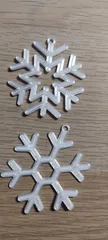 34 Snowflake collection with hanging loop / Kolekce sněhových vloček s očky / Schneeflocken