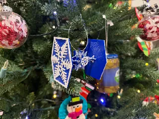 Tie Fighter snow flake kit card