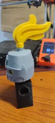 Lego Compatible (64647.dat) Minifig Plume/Flame Triple