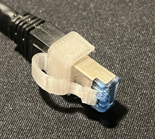 Ethernet | RJ45 clip to secure/repair/fix broken tab by guss67 ...