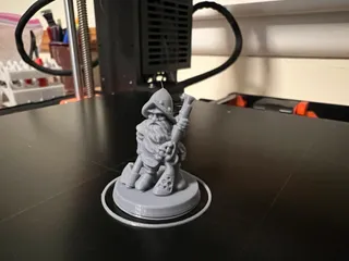 Dwarf rifleman 28mm (supportless, FDM friendly)
