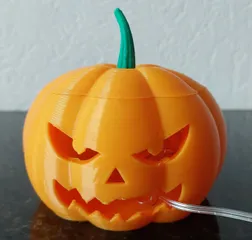 Halloween Pumpkin LED Tealight Holder