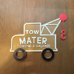 Cars Tow Mater multi color sign for single color printers