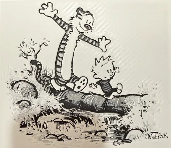 Hueforge - Calvin and Hobbes by Caleb Blair | Download free STL model ...
