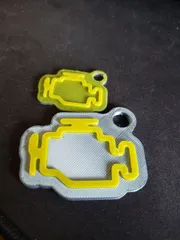 Set of Car indicator light keychains