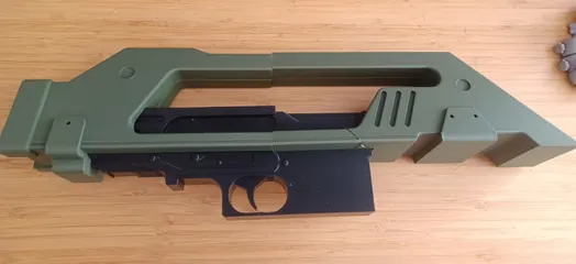 Make of Aliens M41A Pulse Rifle by bonsaifett | Download free STL model ...