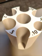 Euro coin organizer with coin markings