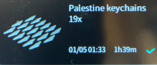 Palestine Keychain