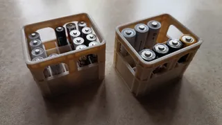 Customizable & stackable beer crate for all types of batteries