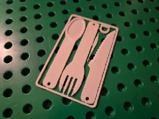Urban Card Kit - Fork, Spoon, Knife, Toothpick