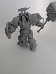 Armoured Wolf‑Themed Hero Model