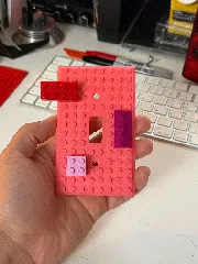 Lego Compatible Outlet and Light Switch Cover (FIRE HAZARD)