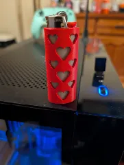 Love Hearts Bic Lighter Sleeve