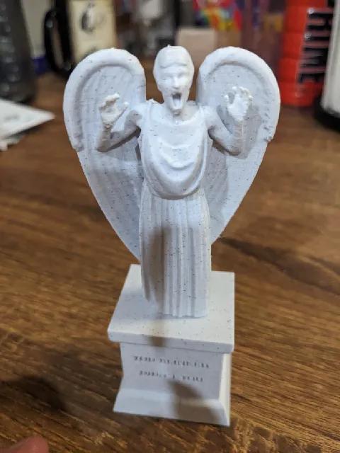 Make of Weeping Angel with Base (separate models) by Dad2Earthlings ...