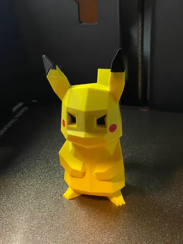 Low-Poly Pikachu Por Agustin Arroyo | Descargar Modelo STL Gratuito ...