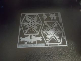 Snowflake TIE Fighter Kit Card Ornament