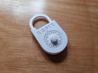 3-Digit Combination Padlock Kit Card
