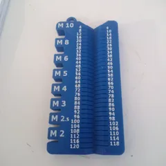 Screw measuring tool, M2-M10, 4-120mm