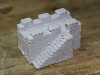 Castle Wall with Stairs for Modular Castle Playset