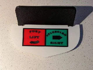 Captain's Use Only Sailing/Boat Sign (Port and Starboard Directions)