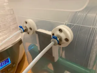PC4-M10 PTFE fitting passthrough for drybox