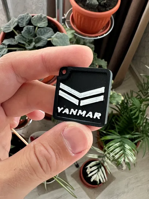 Make of Yanmar square keychain by SunaySG | Download free STL model ...